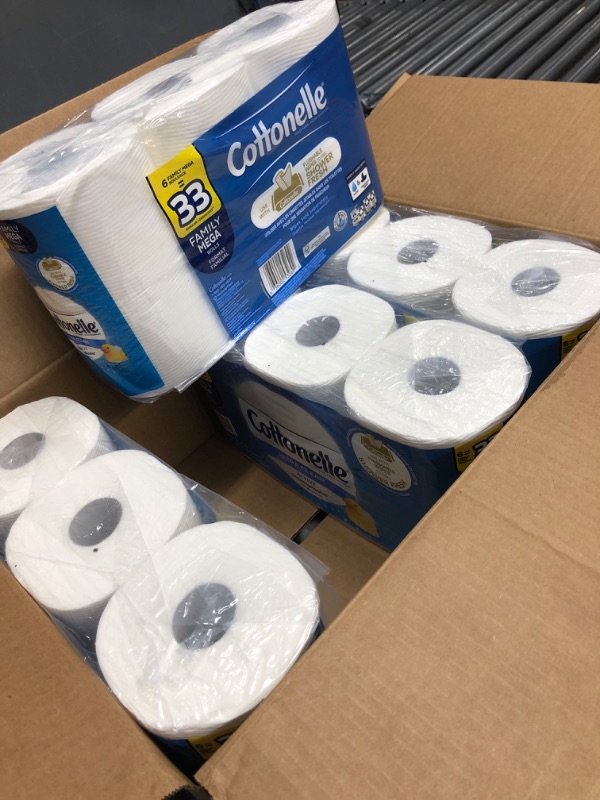 Photo 2 of Cottonelle Ultra Clean Toilet Paper with Active CleaningRipples Texture, Strong Bath Tissue, 24 Family Mega Rolls (24 Family Mega Rolls = 132 Regular Rolls) (4 Packs of 6 Rolls) 388 Sheets per Roll 6 Count (Pack of 4)