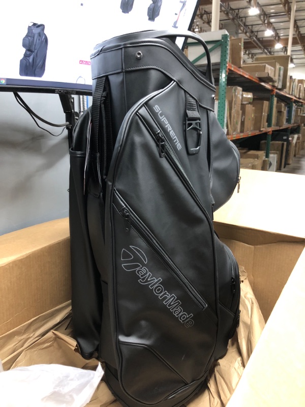 Photo 4 of **MINOR DAMAGE**   Taylormade Golf Supreme Premium Cart Bag Black