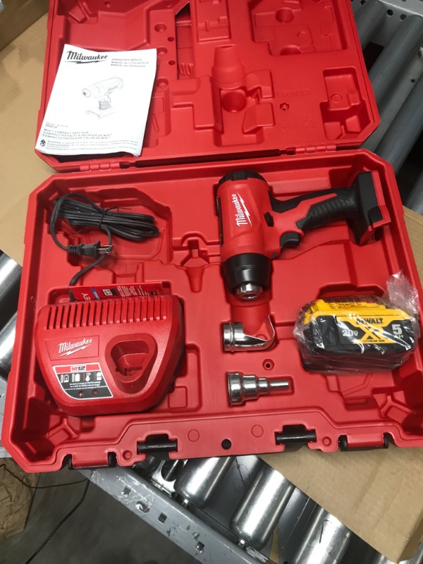 Photo 2 of 4Milwaukee M18 Heat Gun and Attachments and M12 Charger With Storage Case ***NO BATTERY, NO M18 CHARGER***4104