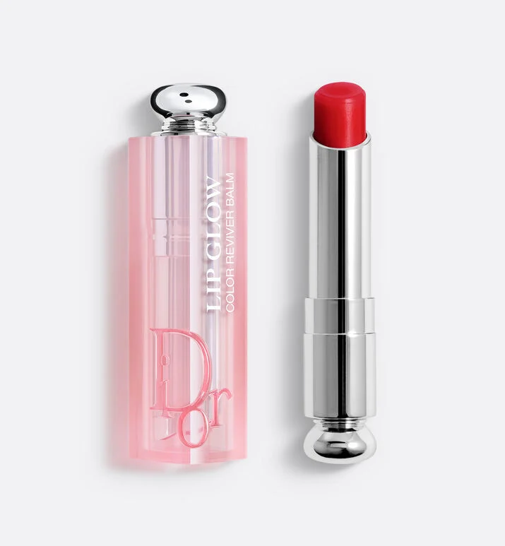 Photo 1 of Dior Addict Lip Glow "Strawberry," Limited Edition, Includes Samples of Two Perfumes and Dior Gift Bag