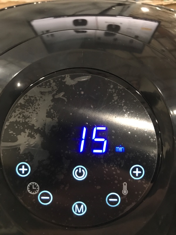 Photo 3 of ***TESTED/ TURNS ON*** PowerXL Air Fryer 7 QT Maxx Classic , Extra Hot Air Fry, Cook, Crisp, Broil, Roast, Bake, High Gloss Finish, Black (7 Quart)