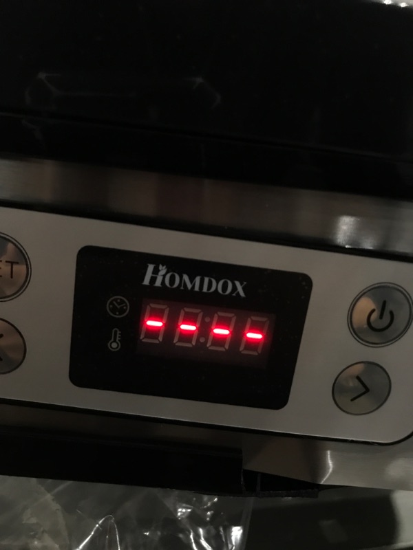 Photo 2 of ***TESTED/ TURNS ON/ MINOR DAMAGE** Homdox 8 Trays Food Dehydrator Machine with Fruit Roll Sheet, Digital Timer and Temperature Control,Dehydrators for Food and Jerky, Meat, Fruit, Vegetable, Herbs, BPA Free/400 Watt/Updated