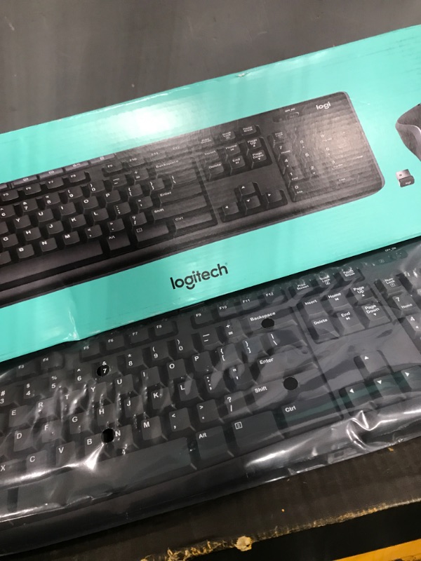 Photo 2 of Logitech MK270 Wireless Keyboard And Mouse Combo For Windows, 2.4 GHz Wireless, Compact Mouse, 8 Multimedia And Shortcut Keys, For PC, Laptop - Black 1 Pack Keyboard and Mouse Combo