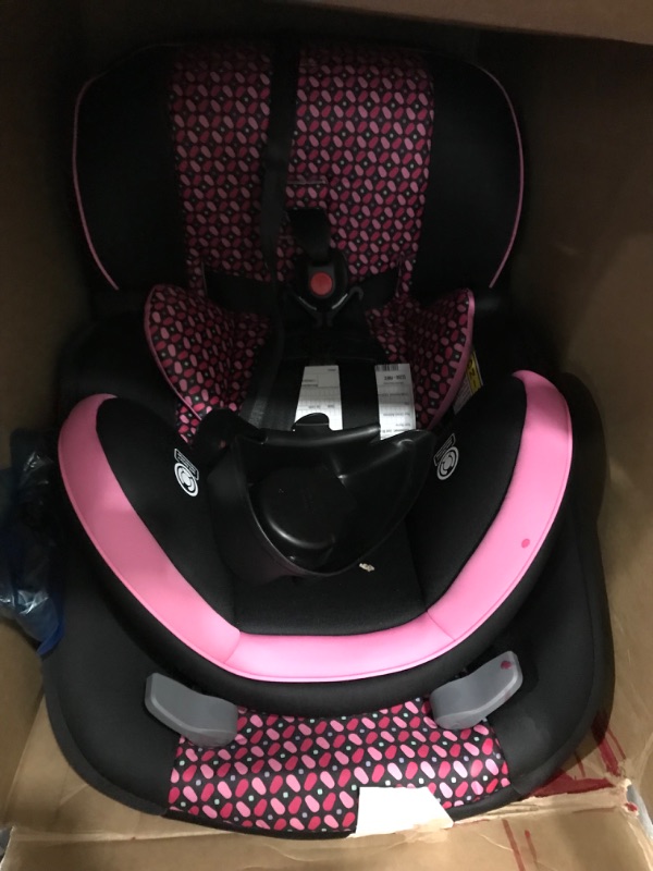 Photo 2 of Cosco Empire All-in-One Convertible Car Seat, Extended Use All-in-One Car Seat: Rear-Facing 5-40 pounds, Forward-Facing Harness 22-50 pounds, and Belt-Positioning 40-80 pounds, Spring Petals