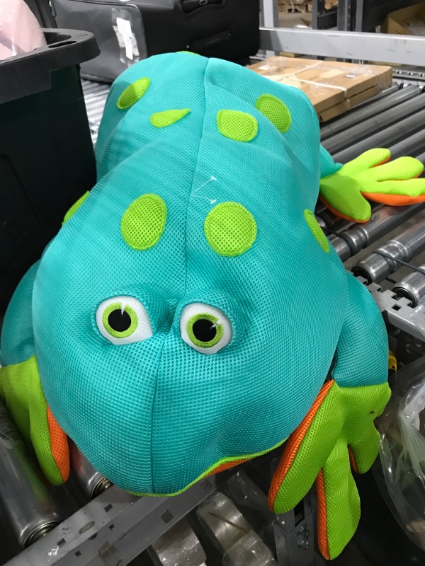 Photo 2 of Big Joe Pool Petz Large Frog Animal Pool Toy Float, Frog Shape Mesh, 3ft