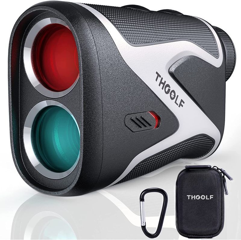 Photo 1 of 1300 Yard Golf Rangefinder with Slope,USB C Recharging Range Finder Golfing with Magnetic Strip,7X Magnification,25mm Viewfinder,Flag Lock and Pulse Vibration
