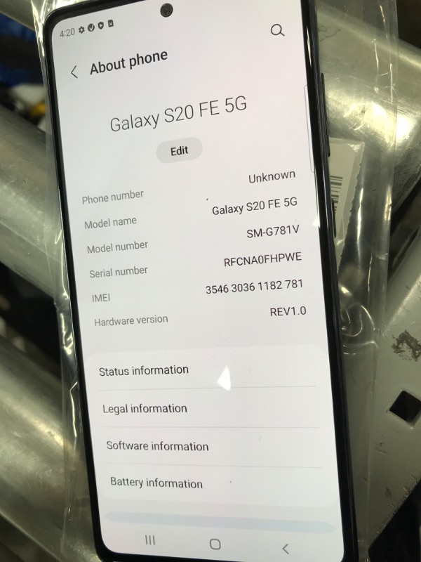 Photo 3 of Samsung Galaxy S20 FE 5G, 128GB, Cloud Navy - T-Mobile (Renewed)
