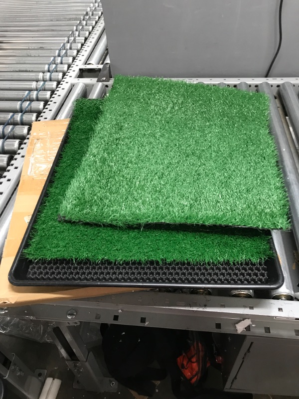 Photo 1 of 18x22in Pet Potty Grass Mat with Tray