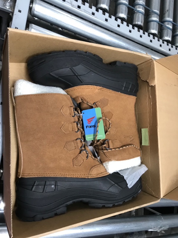Photo 1 of 8 Fans Mens Snow Boots, Waterproof Insulated Winter Boots Size 11