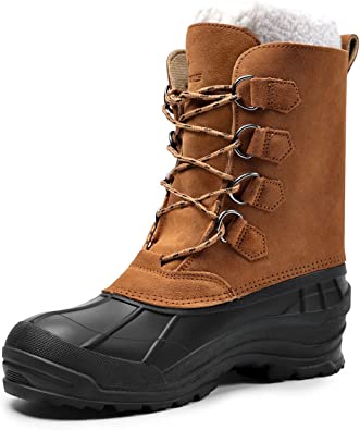 Photo 1 of 8 Fans Mens Snow Boots, Waterproof Insulated Winter Boots Size 11