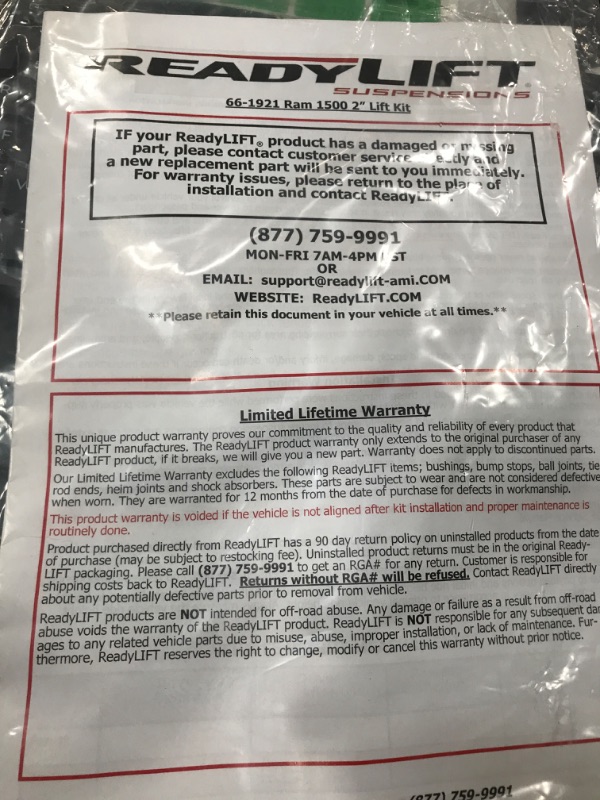 Photo 4 of ReadyLift 66-1921 2'' Leveling Kit with Tubular Upper Control Arms (Non-Air Ride Equipped)