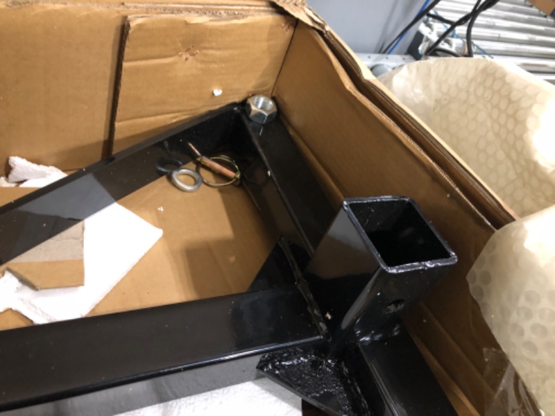 Photo 1 of EBESTTECH 3 Point 2 Inch Receiver Trailer Hitch Heavy Duty Steel Category 1 Tractor Tow Hitch Drawbar Adapter for Kubota, BX, LM25H, WLM Tractor, NorTrac, Yanmar, Kioti, Cat 5000lbs Capacity