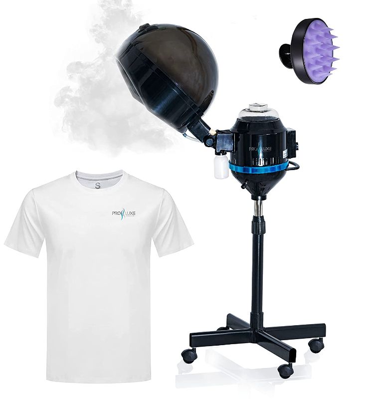 Photo 1 of **MISSING PARTS** Professional Hair Steamer with Adjustable Height Hood. Color Processor and Steam Hydration Machine for both salon and home perfect for Natural, Black and Curly hair (Black Steamer) (02)
