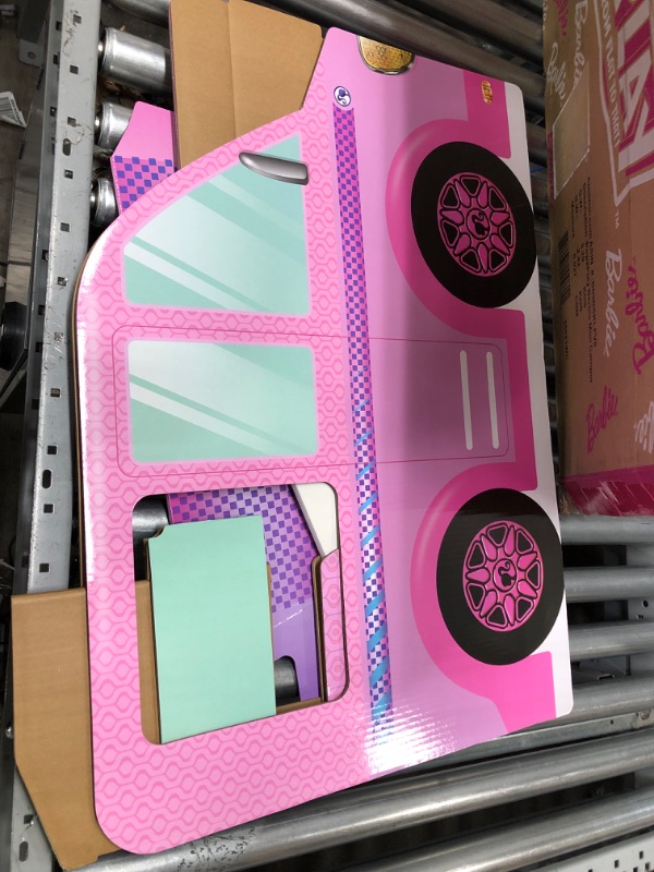 Photo 2 of **MINOR DAMAGE** Pop2Play Barbie Toddler Camper – Indoor Pretend Play Car for Kids