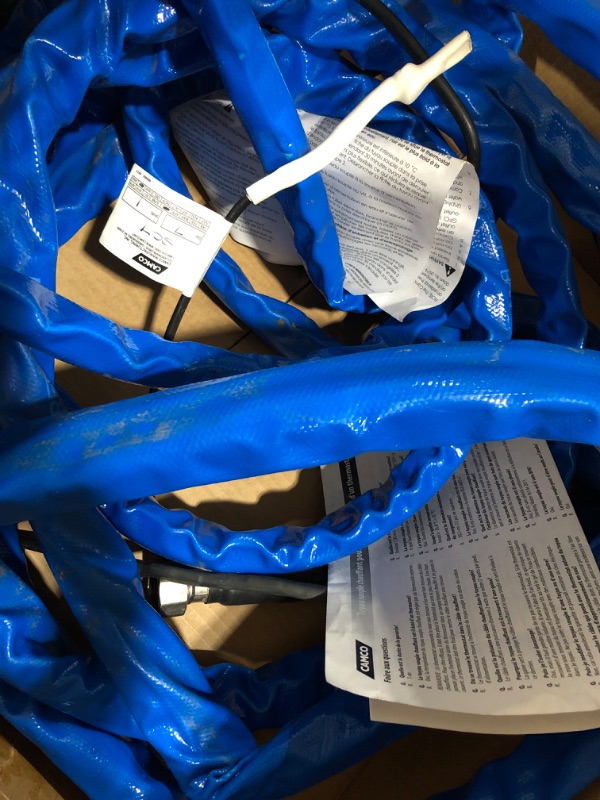 Photo 1 of Camco Heated Drinking Water Hose, - 20° F, 50-Foot, 5/8-Inch ID (22912-A) 50' Cold Weather (Freeze Protection to - 20?F) Frustration-Free Packaging