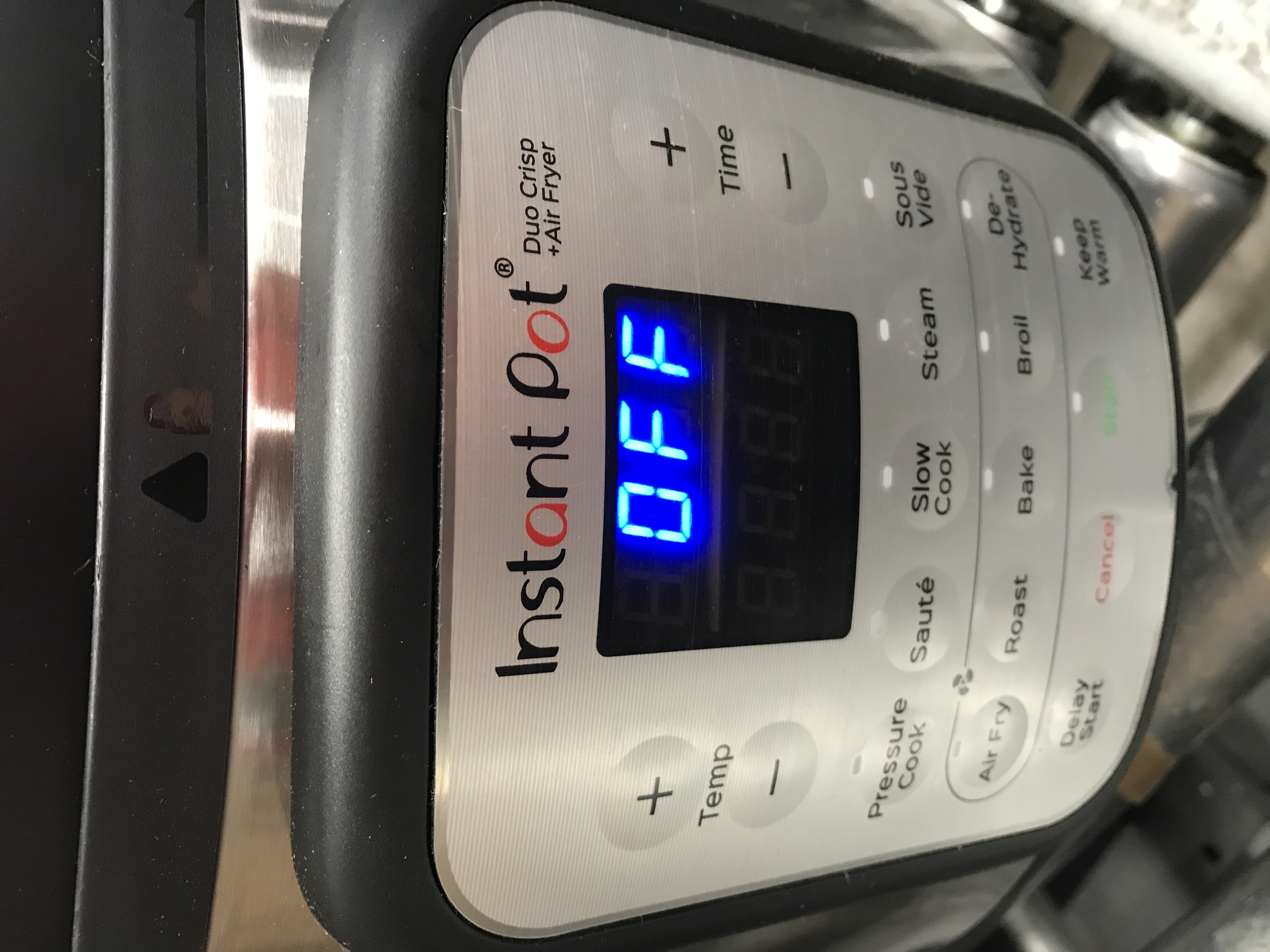 Photo 3 of ****TESTED/TURNS ON// TOP BROKEN** Instant Pot 6qt Crisp Pressure Cooker Air Fryer - Silver