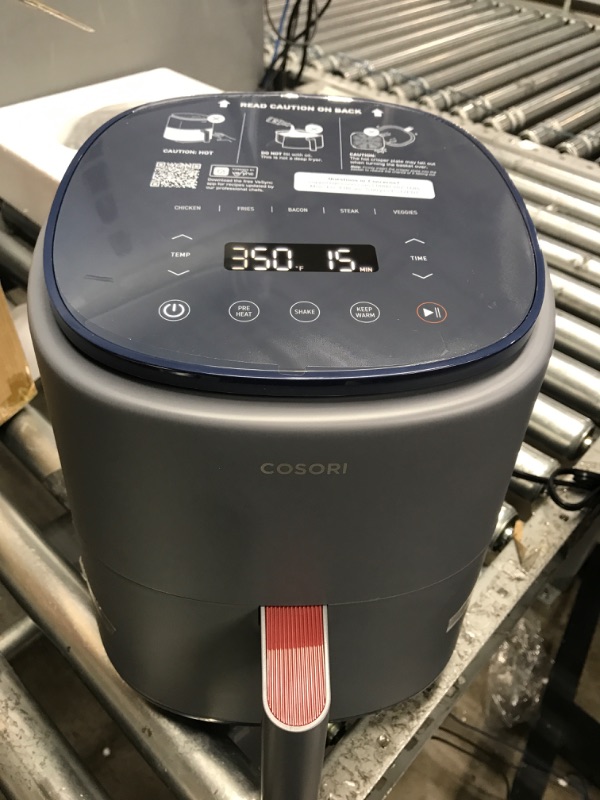 Photo 2 of *Tested/New* COSORI Air Fryer 4 Qt, 7 Cooking Functions Airfryer, 150+ Recipes on Free App, 97% less fat Freidora de Aire, Dishwasher-safe, Designed for 1-3 People, Lite 4.0-Quart Smart Air Fryer, Truffle Gray 4 Qt Truffle Gray