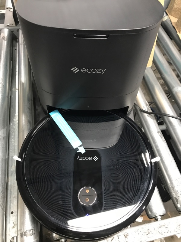 Photo 2 of *Tested/New* ecozy Robot Vacuum, Self-Emptying Robot Vacuum, 3,000Pa Suction Power, WiFi Connected, Ultra-Slim Design, Quiet Cleaning, Perfect for Carpets, Hard Floors
