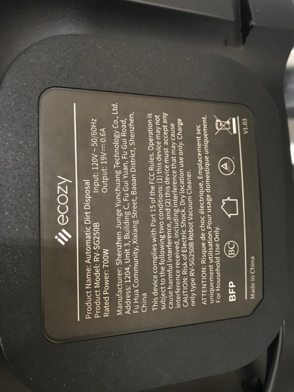 Photo 1 of *Tested/New* ecozy Robot Vacuum, Self-Emptying Robot Vacuum, 3,000Pa Suction Power, WiFi Connected, Ultra-Slim Design, Quiet Cleaning, Perfect for Carpets, Hard Floors
