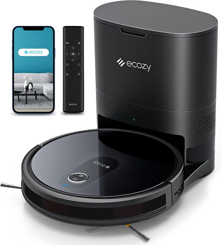 Photo 1 of *Tested/New* ecozy Robot Vacuum, Self-Emptying Robot Vacuum, 3,000Pa Suction Power, WiFi Connected, Ultra-Slim Design, Quiet Cleaning, Perfect for Carpets, Hard Floors
