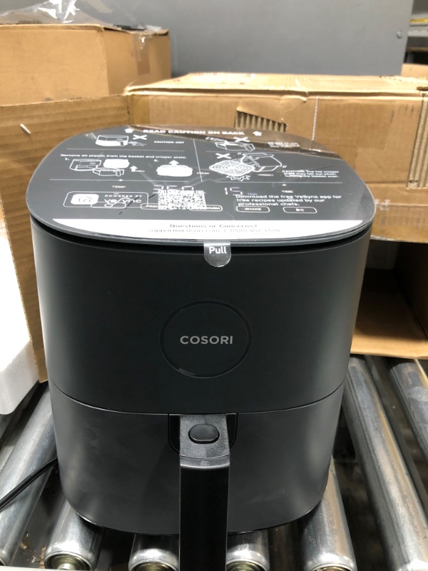 Photo 3 of ***TESTED/ TURNS ON** COSORI Air Fryer, 5 QT, 9-in-1 Airfryer Compact Oilless Small Oven, Dishwasher-Safe, 450? freidora de aire, 30 Exclusive Recipes, Tempered Glass Display, Nonstick Basket, Quiet, Fit for 1-4 People