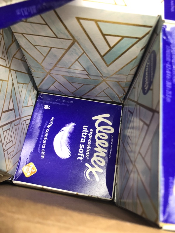 Photo 3 of 
Kleenex Expressions Ultra Soft Facial Tissues, Soft Facial Tissue, 18 Cube Boxes, 60 Tissues per Box, 3-Ply (1,080 Total Tissues