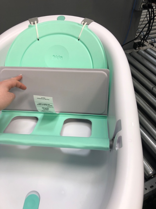 Photo 4 of 4-in-1 Grow-with-Me Bath Tub by Frida Baby Transforms Infant Bathtub to Toddler Bath Seat with Backrest for Assisted Sitting in Tub