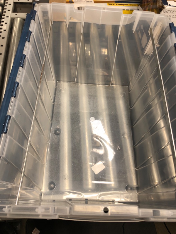 Photo 1 of KeepBox, Semi Clear & Plastic Storage Container 12 Gallon KeepBox File Box