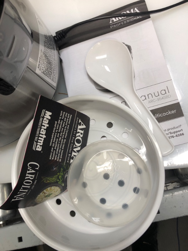 Photo 1 of Aroma Housewares ARC-954SBD Rice Cooker, 4-Cup Uncooked 2.5 Quart, Professional Version
