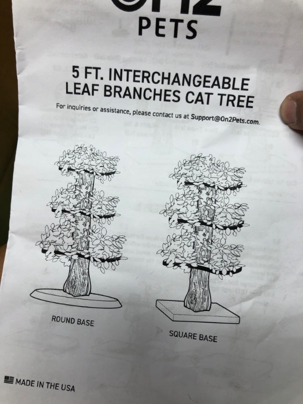 Photo 3 of 5FT INTERCHANGEABLE LEAF BRANCHES CAT TREE