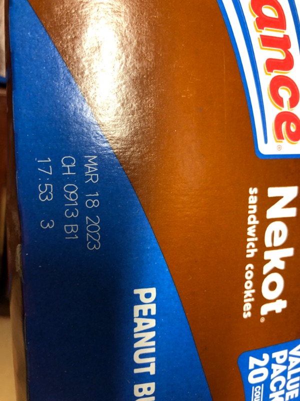 Photo 3 of *EXPIRES 03/18/23* Lance Sandwich Cookies, Nekot Peanut Butter, 20 Individually Wrapped Packs, 6 Sandwiches Each (Pack of 6)
