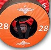 Photo 1 of *ONLY THE ORANGE* Exxact Sports Tackle Wheel Football Practice Equipment and Football Tackle Dummies with Straps - 28Inches, Tackling Dummy for Football