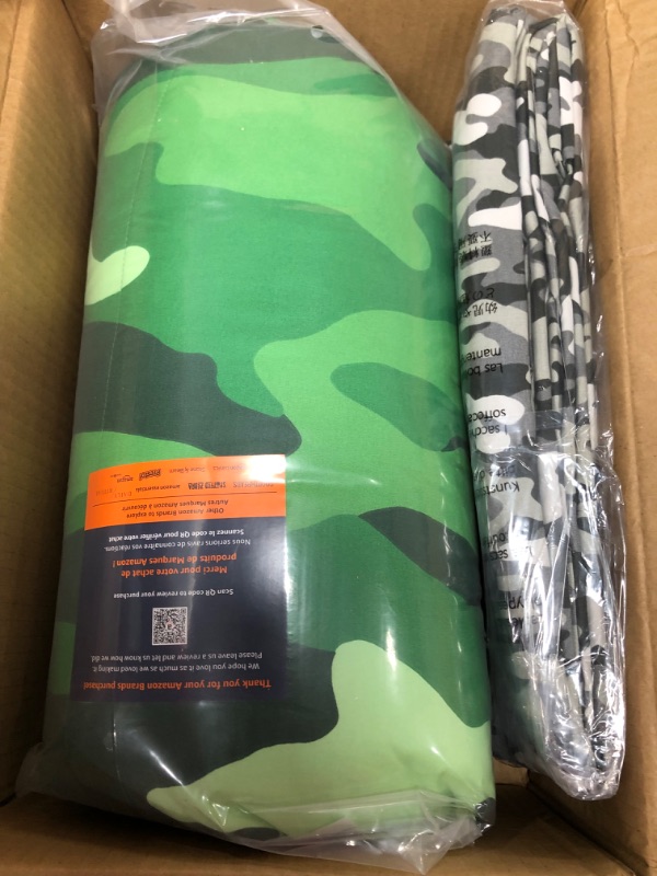 Photo 2 of Amazon Basics Kids Easy-Wash Microfiber Bed-in-a-Bag Bedding Set - Twin, Camo Crew Camo Crew Twin Bedding Set