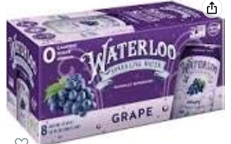 Photo 1 of *EXPIRES MAY 10.23* Waterloo - Sparkling Water Grape - Case of 3-8/12 Fz