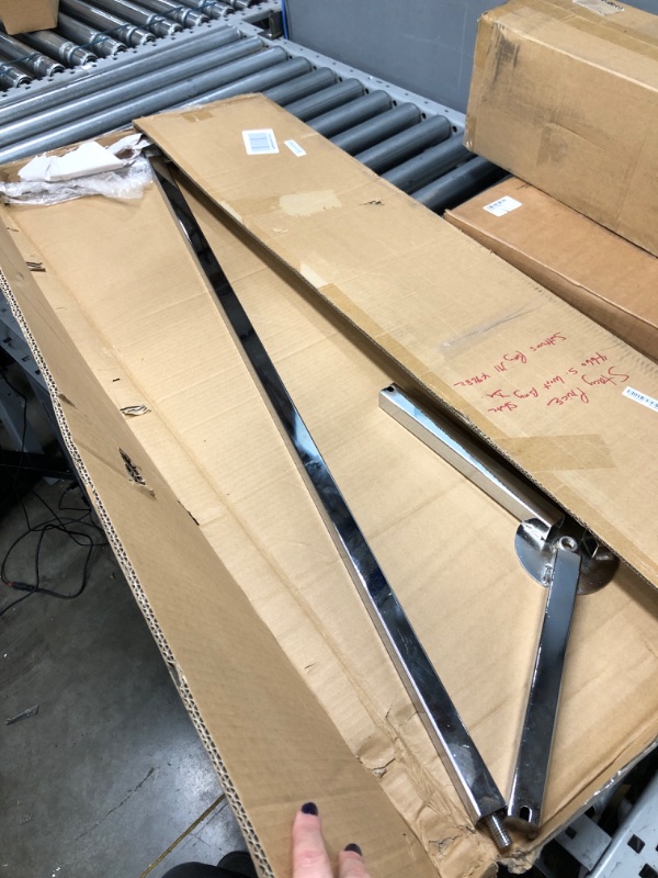 Photo 1 of Econoco Rack For Retail Store – Heavy Duty Shopping Bag Rack, Retail Store Display Rack, Chrome Trade Show Rack, Display Rack for Store