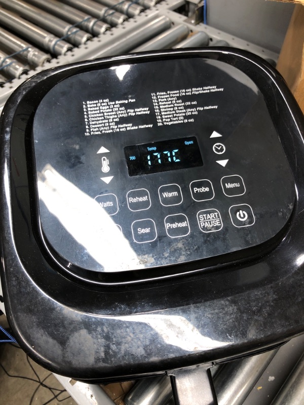 Photo 2 of **SEE NOTES**
Nuwave Brio 8-Qt Air Fryer, Powerful 1800W, Easy-to-Read Cool White Display, 50°-400°F Temp Controls