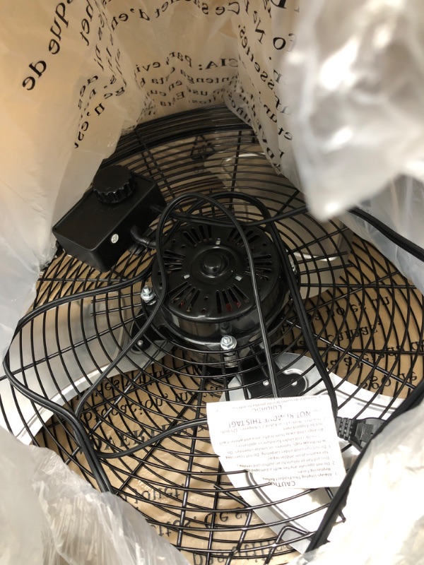 Photo 3 of ***TESTED PARTS ONLY SEE NOTES*** AmazonCommercial 20" High Velocity Industrial Fan, Black