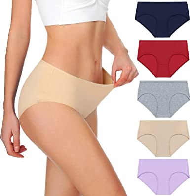 Photo 1 of Forspeety Women Cotton Underwear Ladies Panties Soft Briefs Hipster Panties Stretch Underpants 5-Pack SIZE: SMALL
