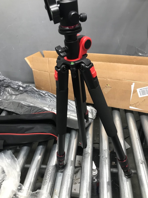 Photo 2 of NEEWER 72 inch Camera Tripod Monopod with Center Column and Ball Head Aluminum, Arca Type QR Plate, Bag, Horizontal Tripod Overhead Camera Mount for DSLR Camera, Video Camcorder, Max Load: 33lb