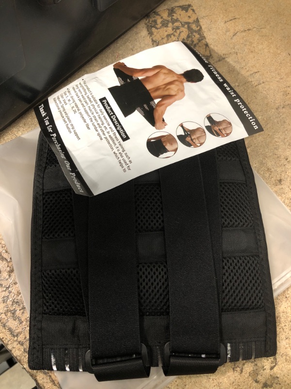 Photo 2 of Chanphy Back Brace for Men Lower Back Pain Relief Back Support Belt for Women with Lumbar Pad Breathable & Anti-Skid Lower Back Brace for Sciatica Scoliosis. X-Large