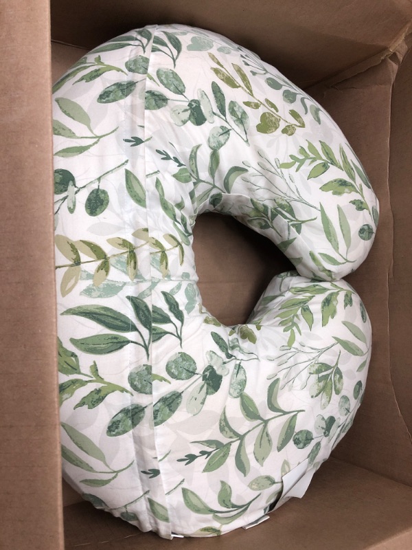 Photo 2 of Boppy Nursing Pillow and Positioner—Original | Green Foliage | Breastfeeding, Bottle Feeding, Baby Support | with Removable Cotton Blend Cover