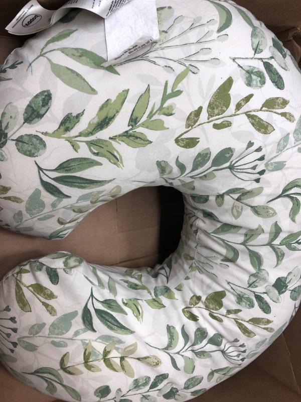 Photo 3 of Boppy Nursing Pillow and Positioner—Original | Green Foliage | Breastfeeding, Bottle Feeding, Baby Support | with Removable Cotton Blend Cover