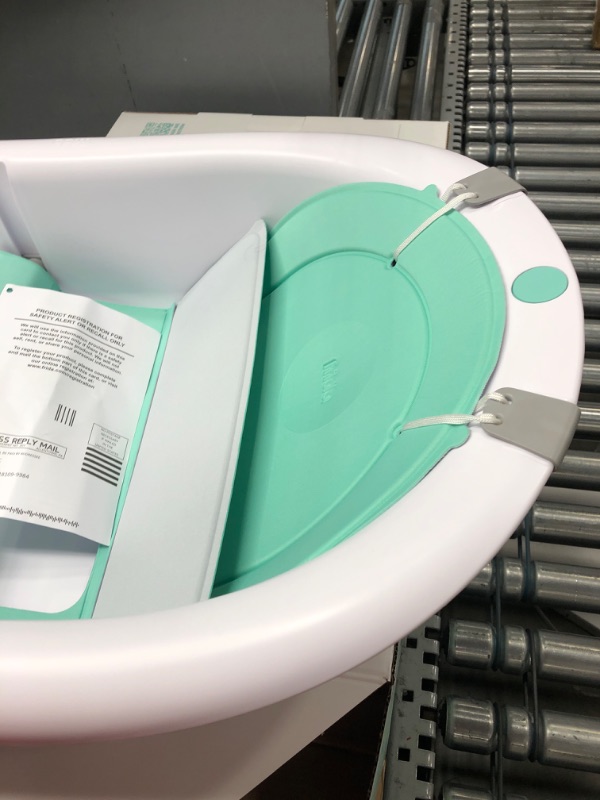 Photo 3 of 4-in-1 Grow-with-Me Bath Tub by Frida Baby Transforms Infant Bathtub to Toddler Bath Seat with Backrest for Assisted Sitting in Tub