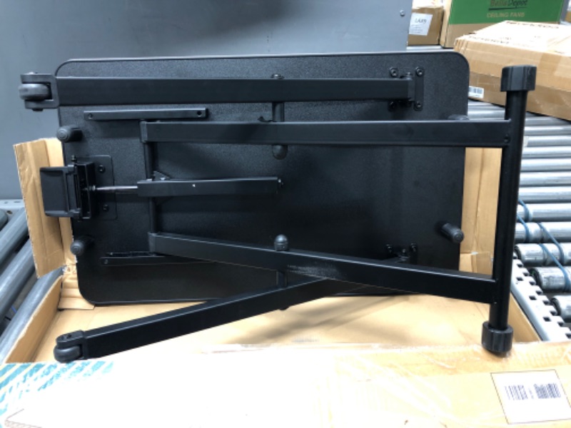 Photo 5 of Fenge Standing Desk for Laptop Desktop Sit to Stand Up Desk Conventer for Single Monitor SD255001WB 26'' Black