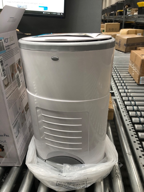 Photo 2 of Dekor Plus Hands Free Diaper Pail - White