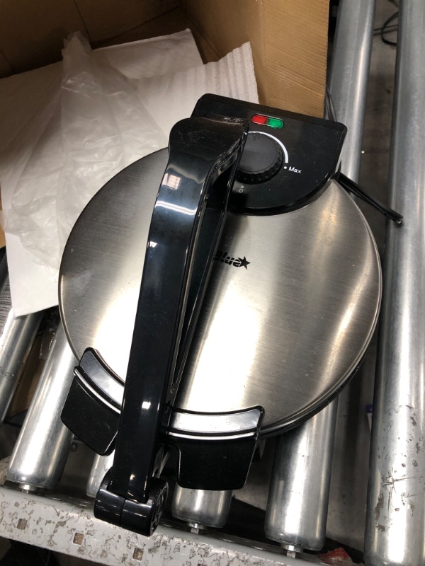 Photo 2 of 10inch Roti Maker by StarBlue with FREE Roti Warmer - The automatic Stainless Steel Non-Stick Electric machine to make Indian style Chapati, Tortilla, Roti AC 110V 50/60Hz 1200W