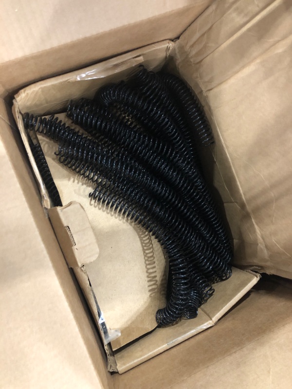 Photo 2 of GBC Binding Spines/Spirals/Coils, 18mm, 140 Sheet Capacity, 4:1 Pitch, Color Coil, Black, 100 Pack (9665080) 18mm/140 Sheet Capacity