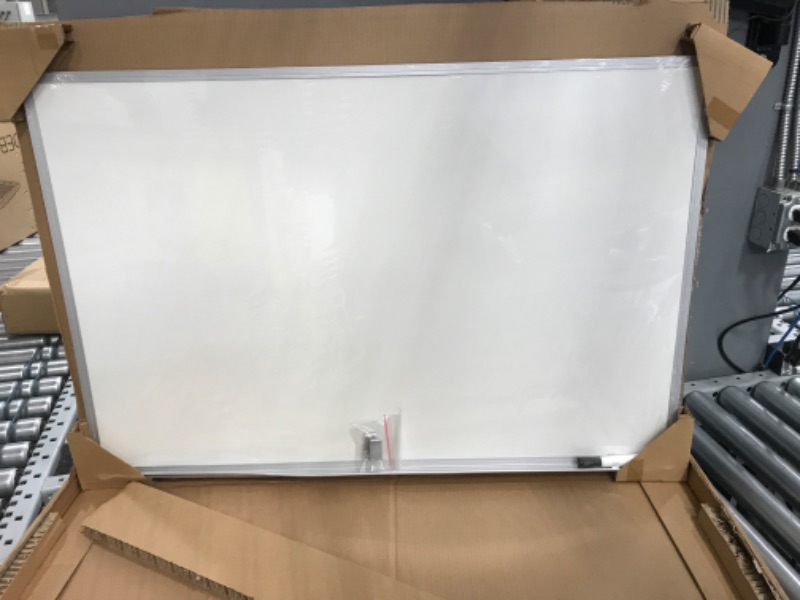 Photo 3 of Amazon Basics Dry Erase White Board, 24 x 36-Inch Whiteboard - Silver Aluminum frame