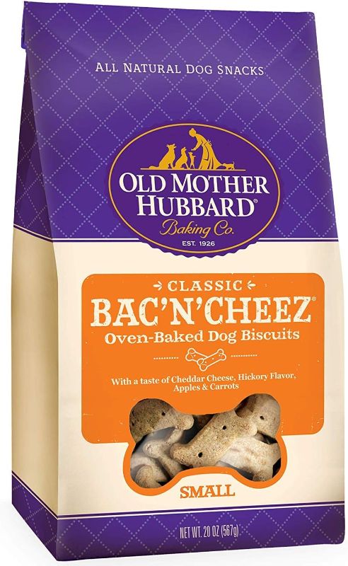 Photo 1 of **BBD: 4/12/2023**Old Mother Hubbard Crunchy Classic Natural Dog Treats, Bac'N'Cheez, Small Biscuits, 20-Ounce Bag/2PK
