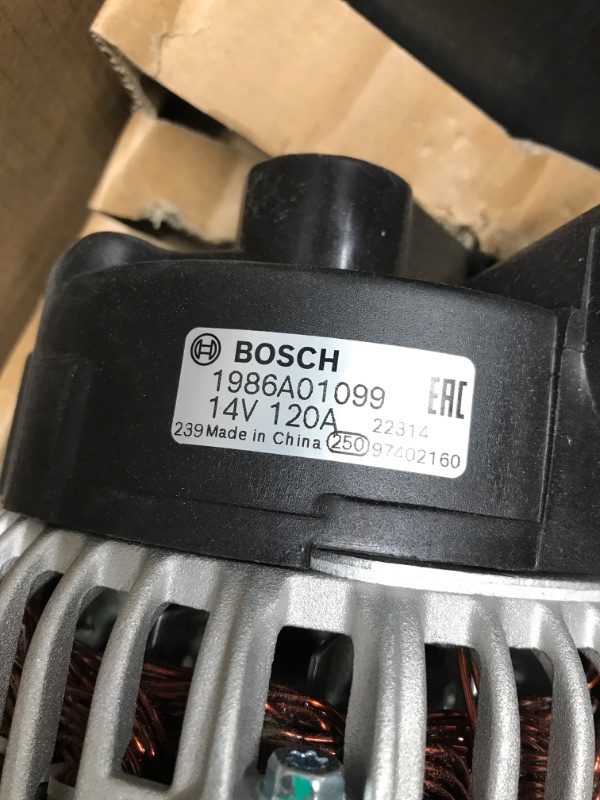 Photo 1 of Bosch AL0703N / 0124515052 100% New Alternator for Select 1998-06 BMW 320i, 323Ci, 323i, 325Ci, 325i, 325xi, 328Ci, 328i, 330Ci, 330xi, 525i, 528i New AL0703N Alternator